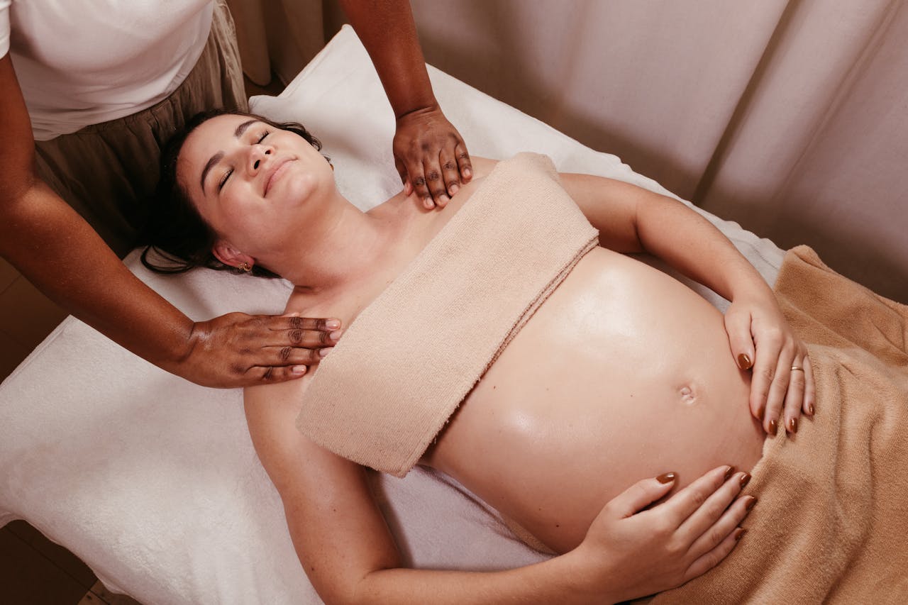 Camrose prenatal massage service for gentle relaxation during pregnancy