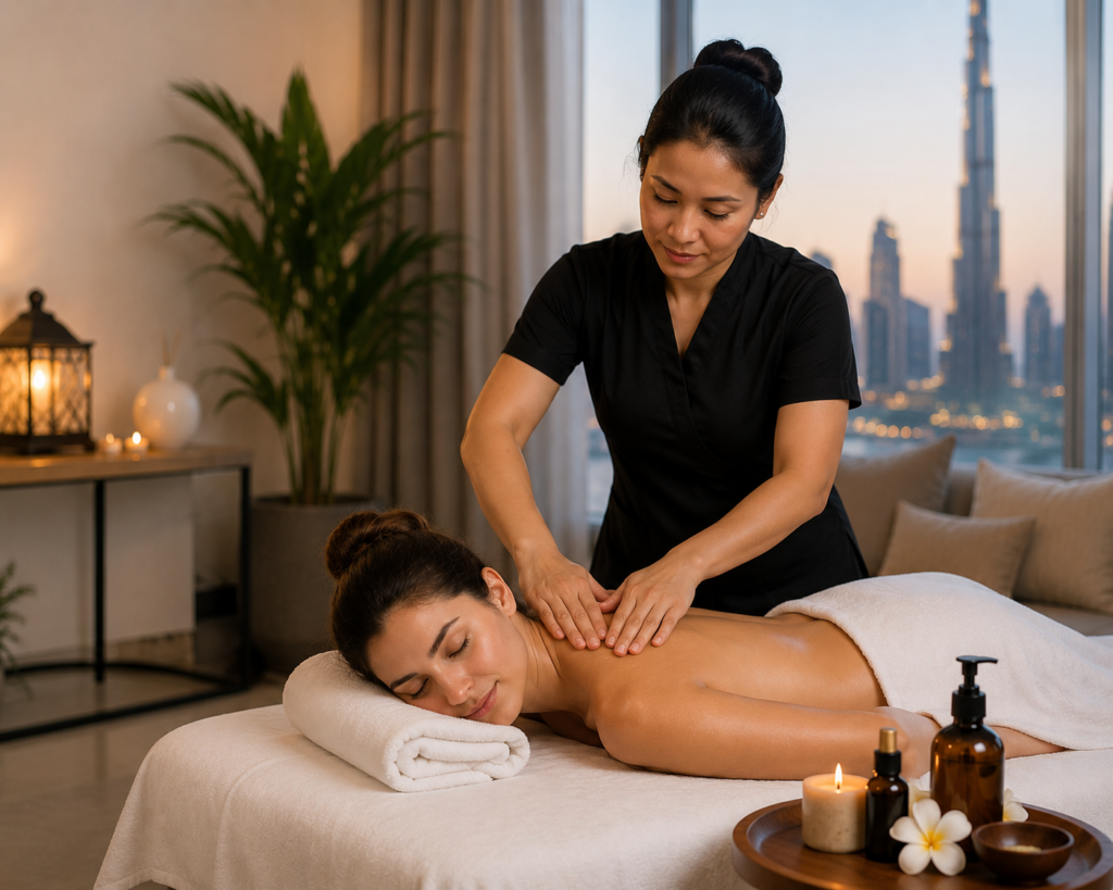 the best home massage service in Dubai